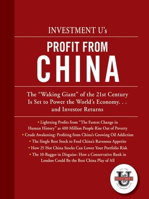 cover image of Investment University's Profit from China
